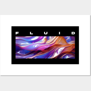 FLUID Iridescent Posters and Art